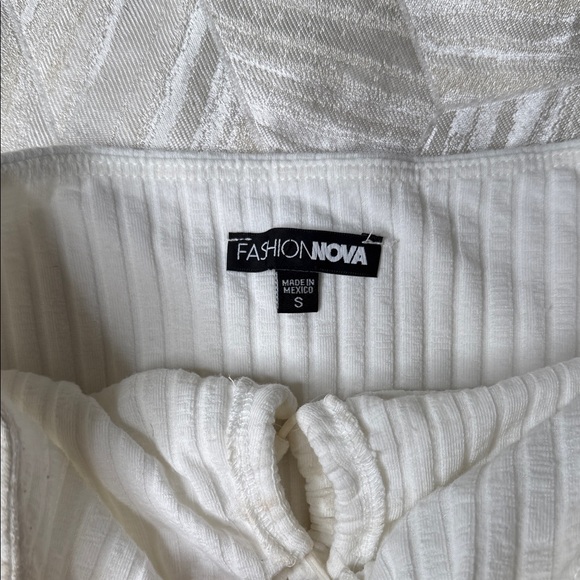 White Ruched Tube Top - Picture 3 of 3